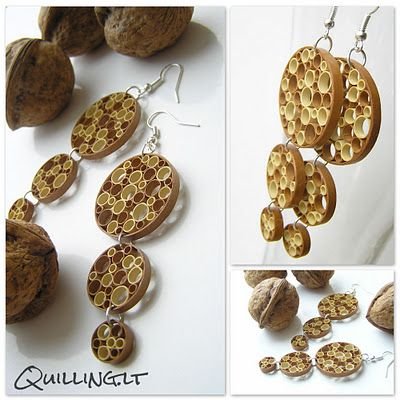 quilling fülbevaló